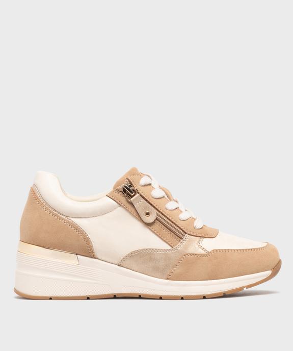 Baskets jogger à talon compensé femme - Valentina Baldano vue1 - VALENTINA BALDA - GEMO