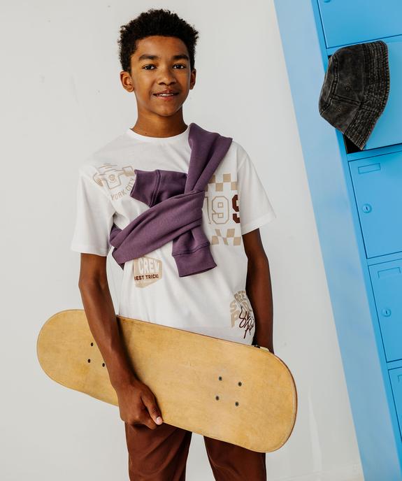 Tee-shirt manches courtes imprimé garçon vue1 - GEMO 4G GARCON - GEMO