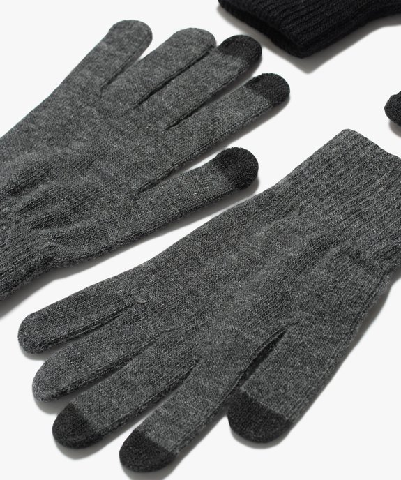 Gants garçon compatibles écrans tactiles (lot de 2 paires) vue2 - GEMO (JUNIOR) - GEMO