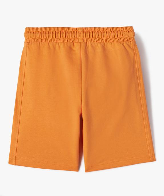 Bermuda en maille avec taille élastique garçon vue4 - GEMO (ENFANT) - GEMO