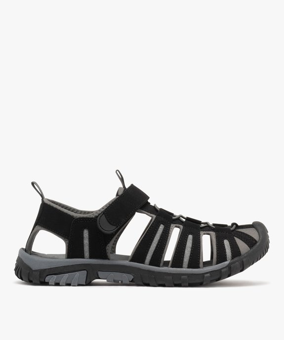 Sandales homme style randonnée à scratch et bout fermé vue1 - GEMO (CASUAL) - GEMO