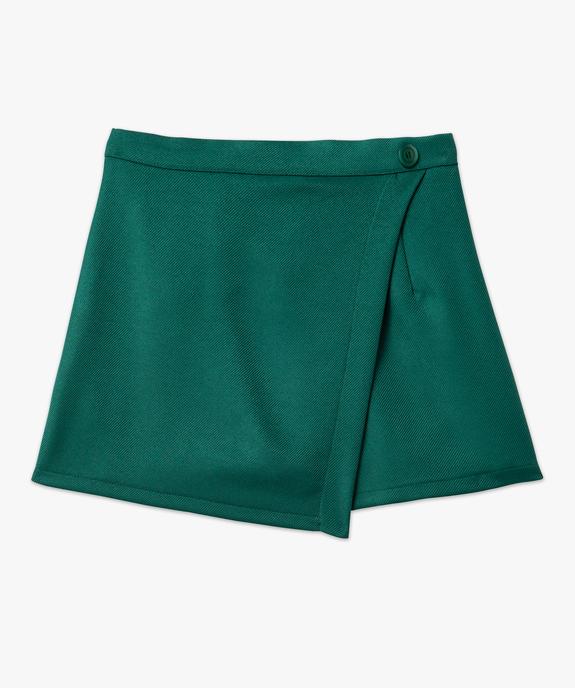 Jupe short en maille texturée effet rayé femme  vue4 - GEMO(FEMME PAP) - GEMO