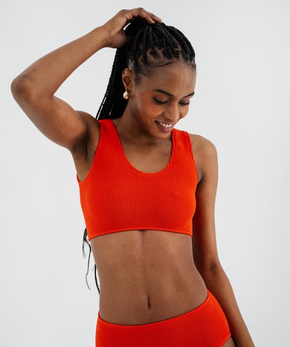 Brassière de bain extensible taille unique femme vue1 - GEMO (PLAGE) - GEMO