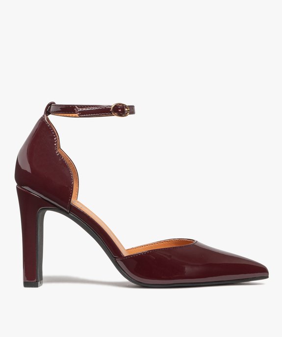 Escarpins femme vernis à talon haut et bout pointu  vue1 - GEMO(URBAIN) - GEMO
