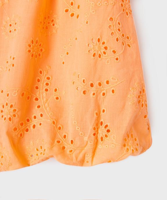 Robe sans manches en broderie anglaise bébé fille vue3 - GEMO(BEBE DEBT) - GEMO
