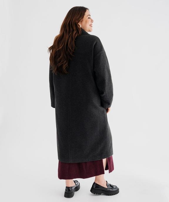 Manteau long croisé à double boutonnage et col femme grande taille vue3 - GEMO (G TAILLE) - GEMO