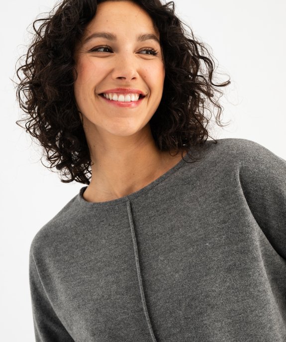 Pull fin à manches chauve-souris femme  vue2 - PREMIER PRIX BY GEMO - GEMO
