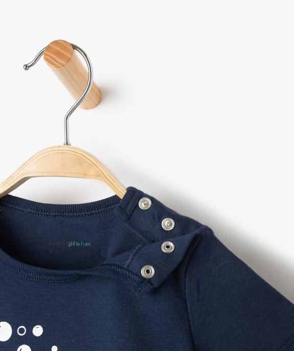 Pyjashort bébé 2 pièces à motif marin - No gaspi vue2 - NOGASPI - GEMO