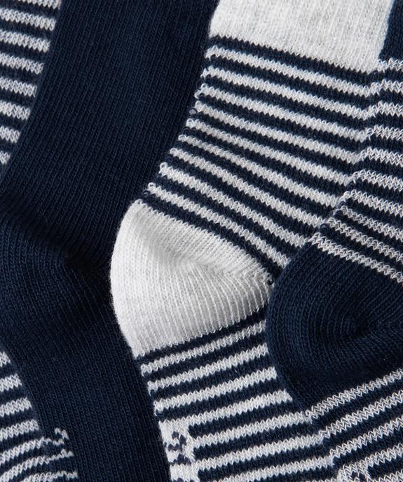 Chaussettes à rayures bébé garçon (lot de 5) vue2 - GEMO 4G BEBE - GEMO