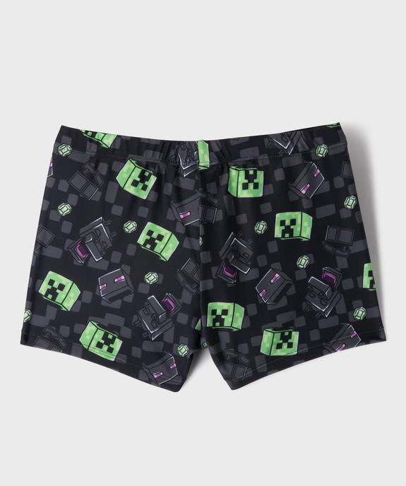 Shorty de bain imprimé garçon - Minecraft vue3 - MINECRAFT - GEMO