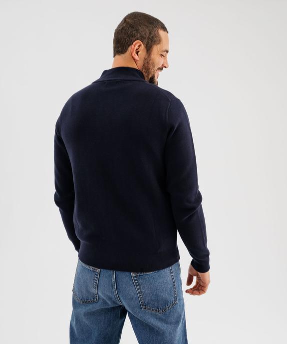 Gilet zippé à col montant homme vue3 - GEMO (HOMME) - GEMO