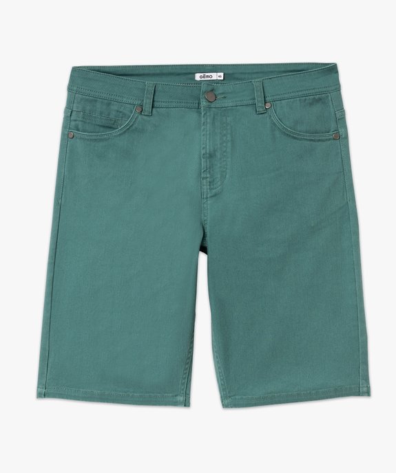 Bermuda en coton coupe Regular homme vue4 - GEMO (HOMME) - GEMO