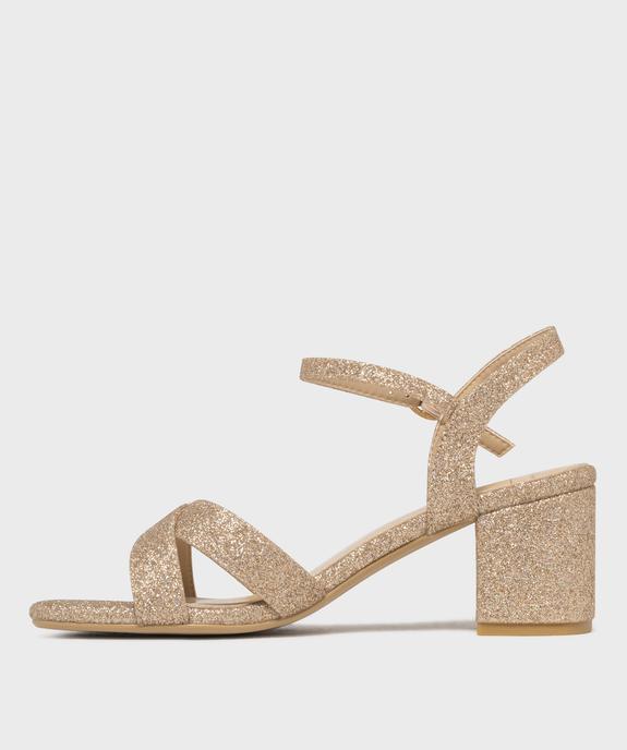 Sandales à talon pailletées femme - Valentina Baldano vue3 - VALENTINA BALDA - GEMO