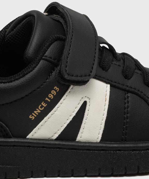 Baskets à scratch avec empiècements contrastants garçon - 5 Miles vue6 - 5 MILES - GEMO