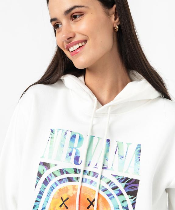 Sweat à capuche avec motif XXL femme - Nirvana vue2 - NIRVANA - GEMO