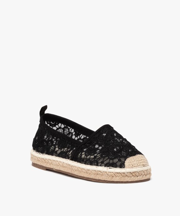 Espadrilles en tulle brodé femme vue2 - GEMO (SPORTSWR) - GEMO