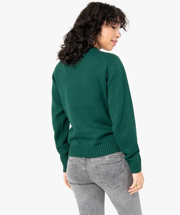 Pull de Noël femme avec motif Bambi - Disney vue3 - DISNEY - GEMO