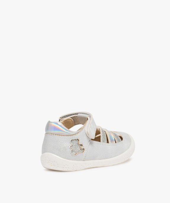 Ballerines bébé fille à brides multiples – LuluCastagnette vue4 - LULU CASTAGNETT - GEMO