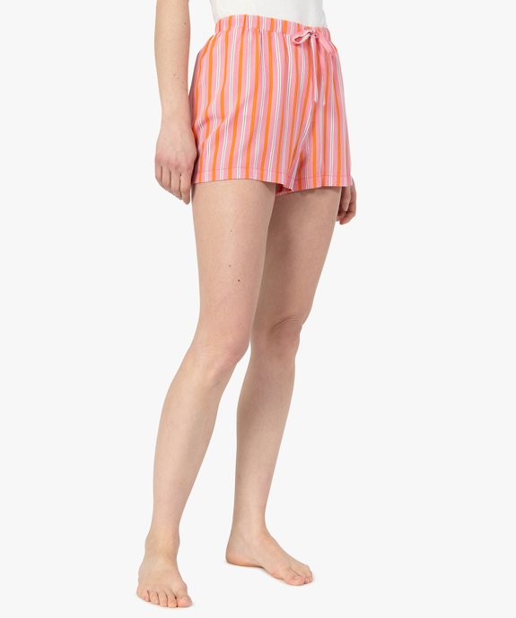 Short de pyjama femme imprimé vue1 - GEMO(HOMWR FEM) - GEMO