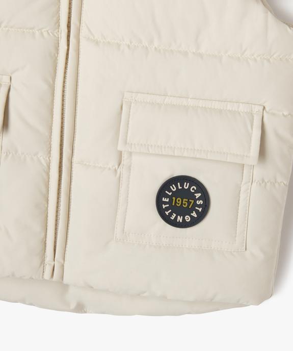 Blouson matelassé sans manches bébé garçon - LuluCastagnette vue3 - LULUCASTAGNETTE - GEMO
