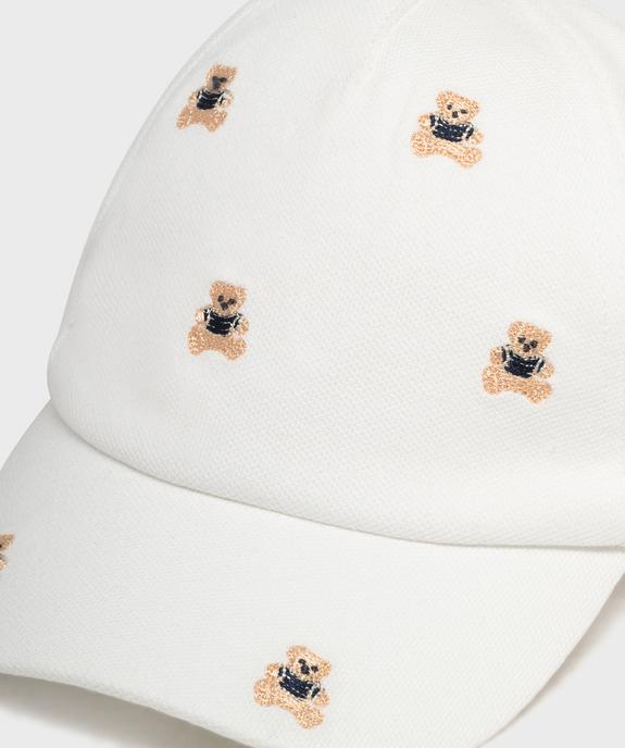Casquette avec oursons brodés bébé fille - LuluCastagnette vue3 - LULU CASTAGNETT - GEMO