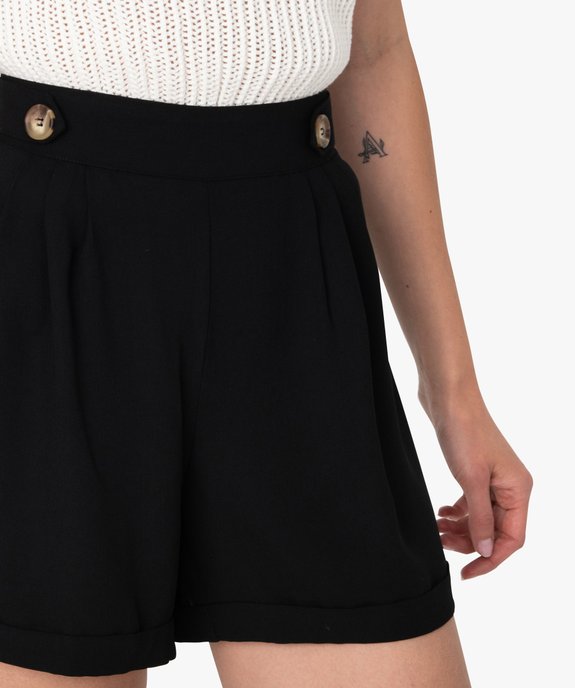 Short femme fluide taille haute vue2 - GEMO(FEMME PAP) - GEMO