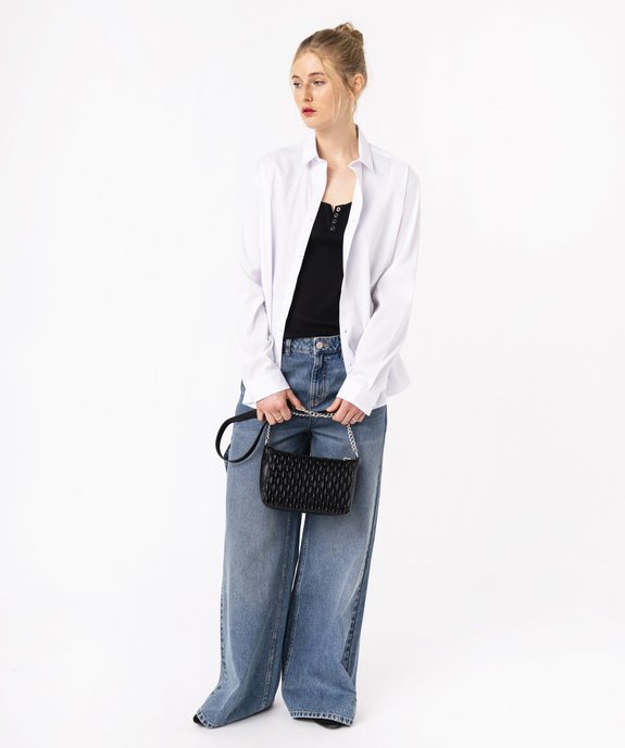 Jean wide leg délavé femme vue5 - GEMO 4G FEMME - GEMO
