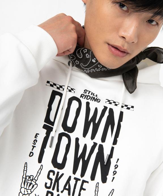 Sweat à capuche imprimé homme vue2 - GEMO (HOMME) - GEMO