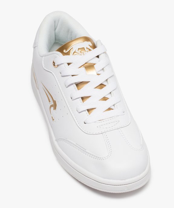 Tennis femme à lacets avec détails métallisés - Airness vue5 - AIRNESS - GEMO