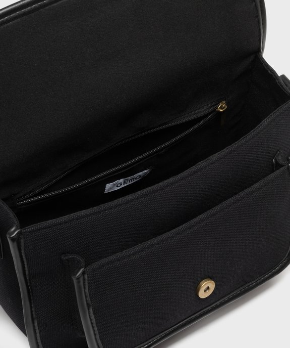 Sac besace à bandoulière en toile femme vue3 - GEMO (ACCESS) - GEMO