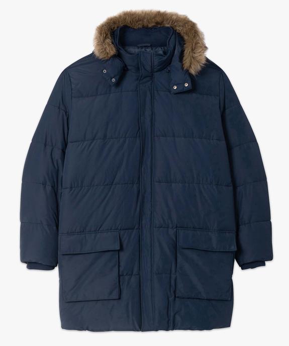 Parka homme grande taille matelassée avec capuche amovible - GEMO (G TAILLE) Parka homme grande taille matelassée avec capuche amovible vue4 - GEMO (G TAILLE) - GEMO