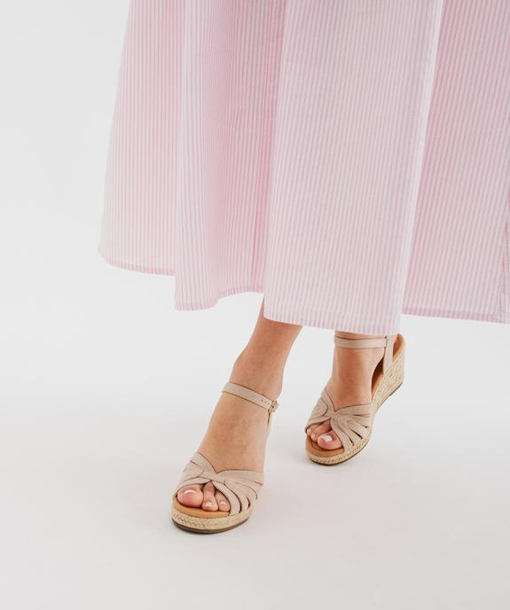 Sandales compensées en toile femme - Valentina Baldano vue1 - VALENTINA BALDA - GEMO