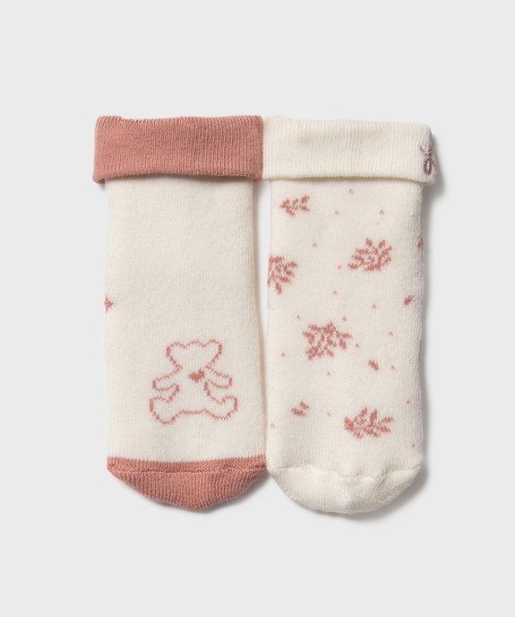Chaussettes en maille bouclette bébé (lot de 2) - LuluCastagnette vue1 - LULUCASTAGNETTE - GEMO