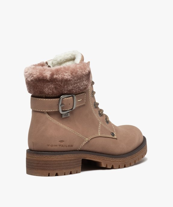 Boots fourrées femme à semelle crantée – Tom Tailor vue4 - TOM TAILOR - GEMO