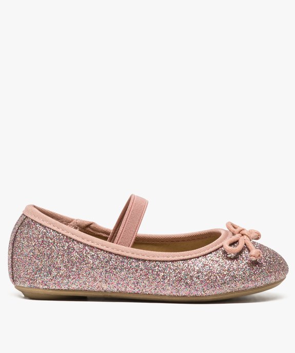 Ballerines fille pailletées avec bride élastique et nœud vue1 - LOVELY WINGS - GEMO