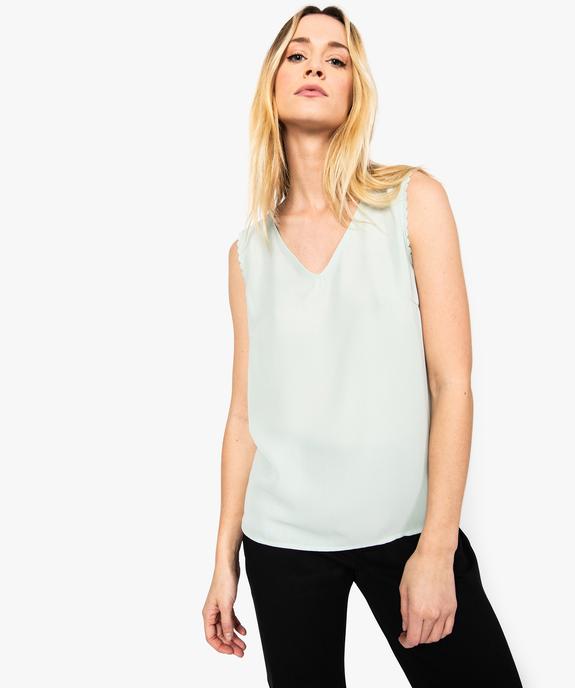 Chemise femme sans manches avec ouverture dans le dos vue1 - GEMO(FEMME PAP) - GEMO
