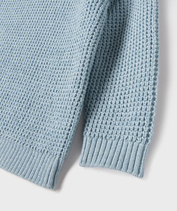 Pull en maille fantaisie à manches raglan bébé garçon vue2 - GEMO(BEBE DEBT) - GEMO