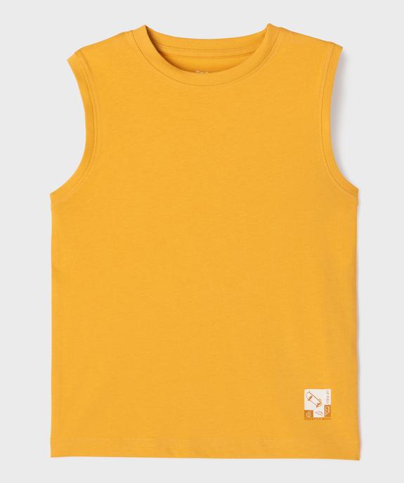 Débardeur en coton avec logo skate garçon vue1 - GEMO (ENFANT) - GEMO