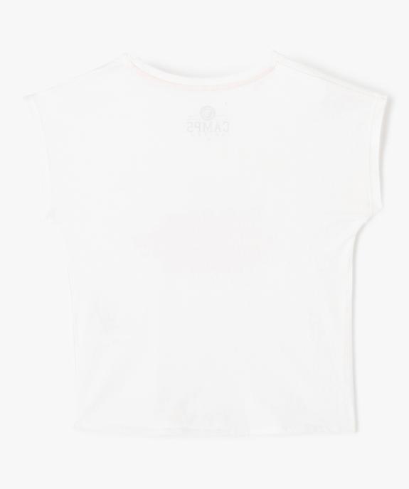 Tee-shirt fille loose avec nœud dans le bas - Camps United vue3 - CAMPS UNITED - GEMO