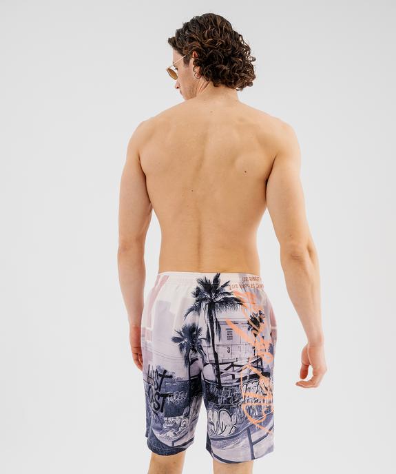 Short de surf imprimé streetwear homme vue3 - GEMO 4G HOMME - GEMO