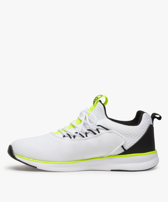 Baskets homme façon socquettes en mesh à lacets vue3 - GEMO (SPORTSWR) - GEMO