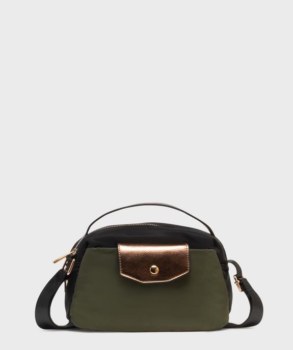 Sac à main rectangle en toile avec bandoulière femme vue1 - GEMO (ACCESS) - GEMO
