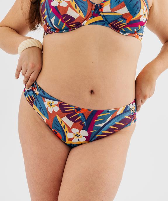 Bas de maillot de bain imprimé femme grande taille vue1 - GEMO (PLAGE) - GEMO
