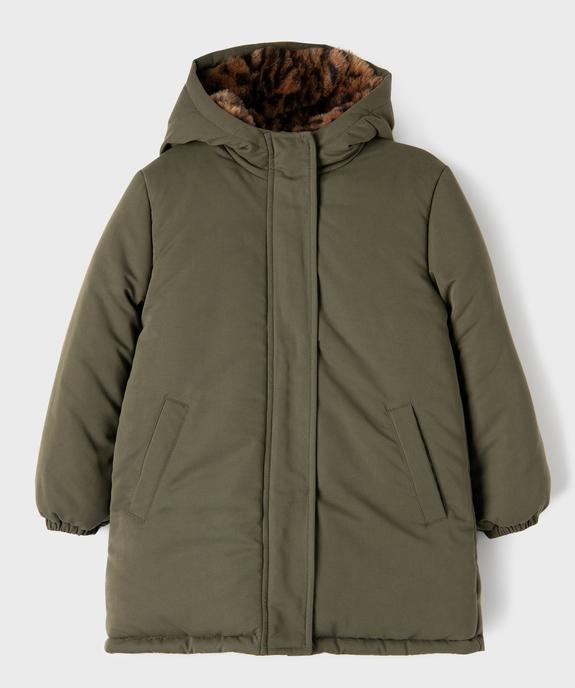 Parka à capuche déperlante et fourrée fille vue1 - GEMO (ENFANT) - GEMO
