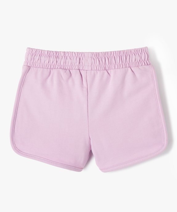 Short en maille avec taille élastiquée fille vue3 - GEMO (ENFANT) - GEMO