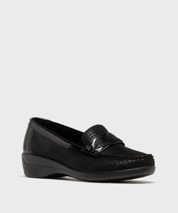 Mocassins confort légers et souples à talon compensé femme vue2 - G'FLEX GEMO FOR GOOD - GEMO