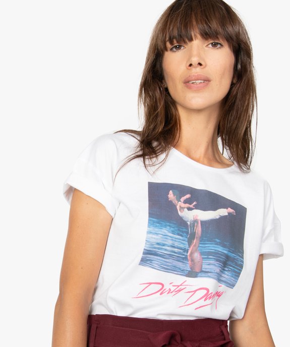Tee-shirt femme avec motif "Dirty Dancing" vue2 - FOLLOW ME - GEMO
