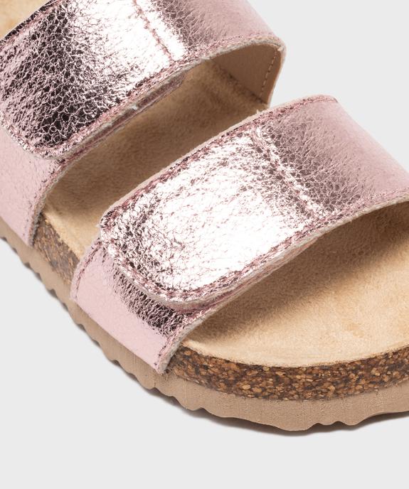 Sandales à scratch en matière métallisée fille - Lovely Wings vue6 - LOVELY WINGS - GEMO