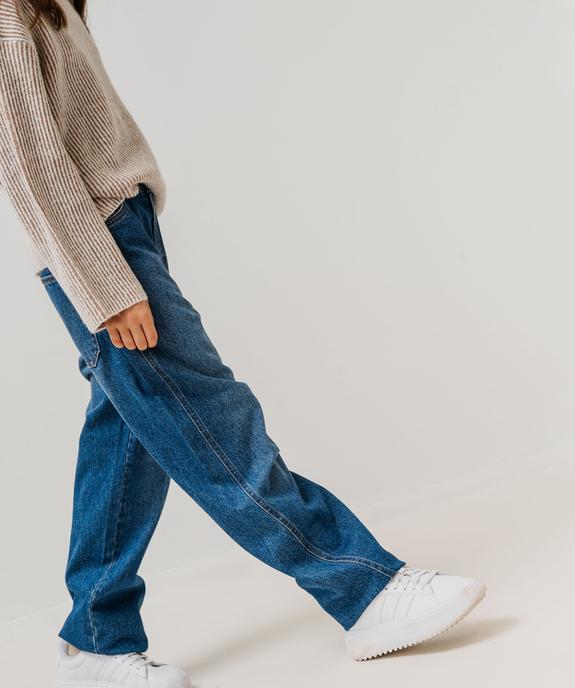 Jean mum taille haute fille vue5 - GEMO 4G FILLE - GEMO