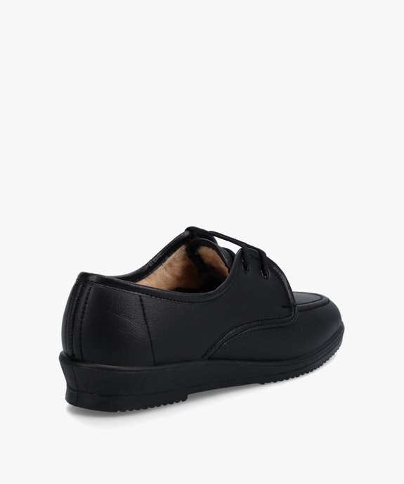Derbies femme confort unis doublure fourrée vue4 - GEMO (CONFORT) - GEMO